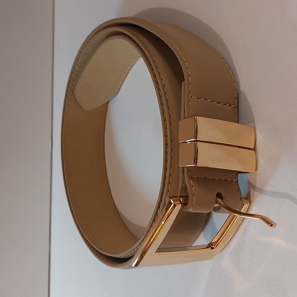 Linea Pelle Accessories - Linea Pelle Double Keeper Belt - Tan (parchment)